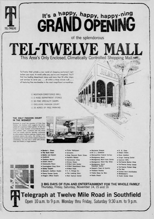Tel-Twelve Mall - Grand Opening Ad